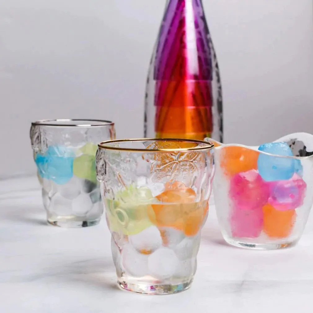 10Pcs Multicolour Plastic Reusable Ice Cubes Not Dilute Square Ice