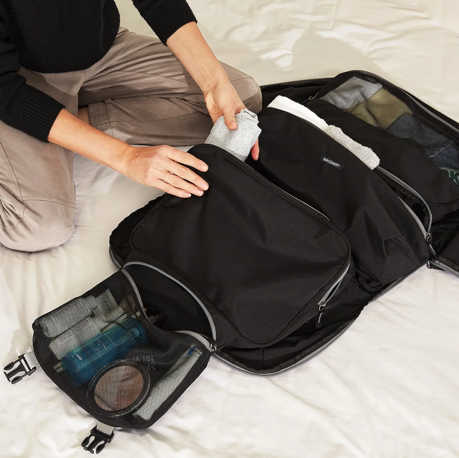 4-in-1 Family Travel Packing Cubes