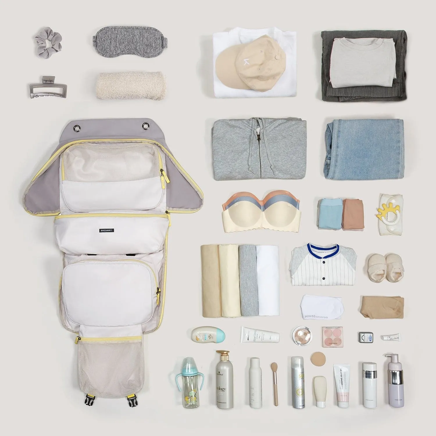 4-in-1 Family Travel Packing Cubes