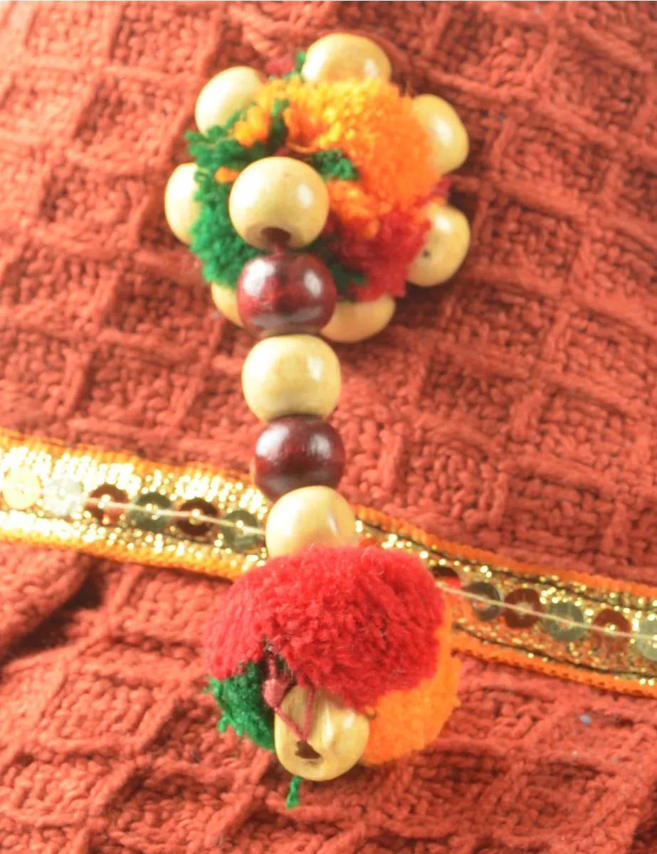 Beaded Multi-Colour Hobo Bag - M