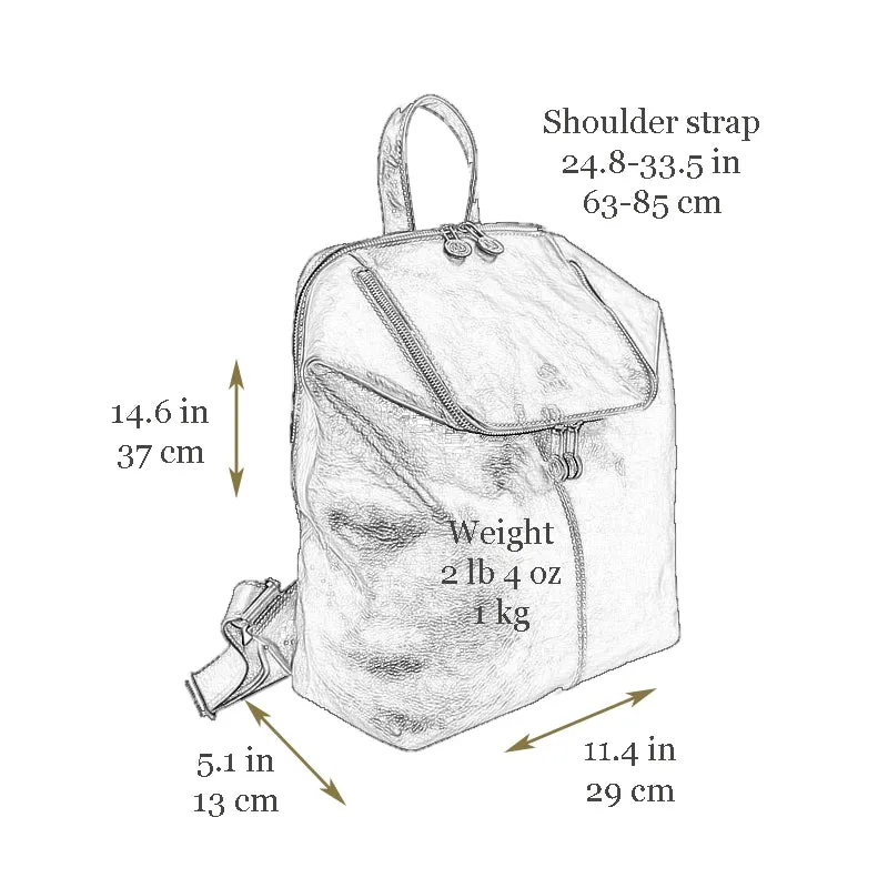 Brown Leather Backpack - A Bend in the River Brown