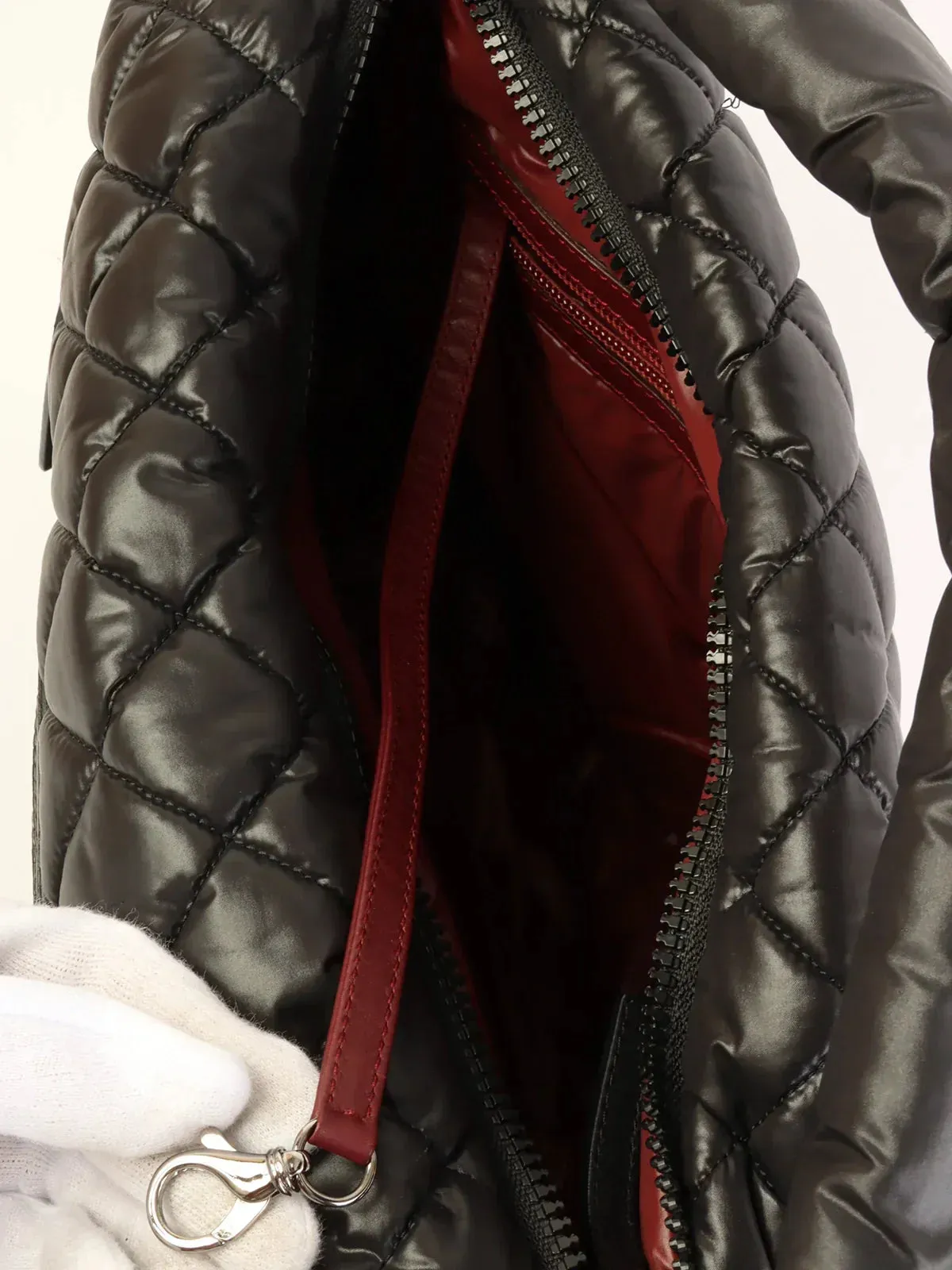 CHANEL Around 2009 Made Nylon Cc Cocoon One Shoulder Bag Black