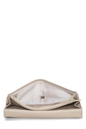 Chanel,  Beige Nylon Travel Line Long Wallet, Beige