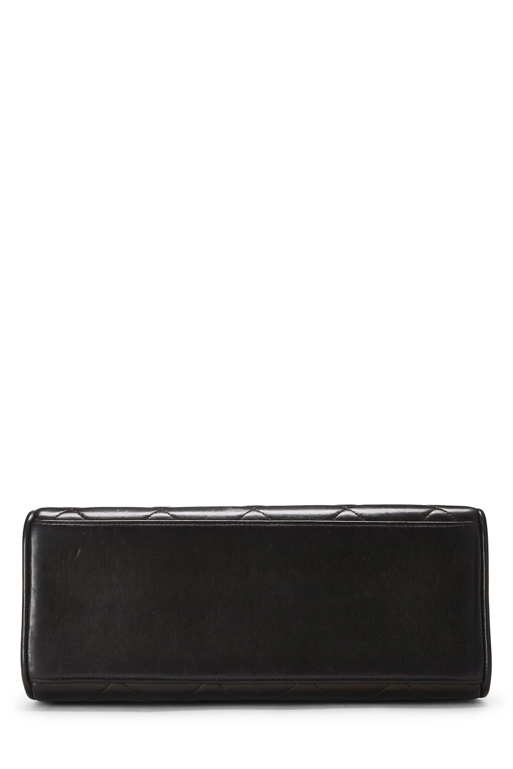 Chanel,  Black Quilted Lambskin Handbag Medium, Black