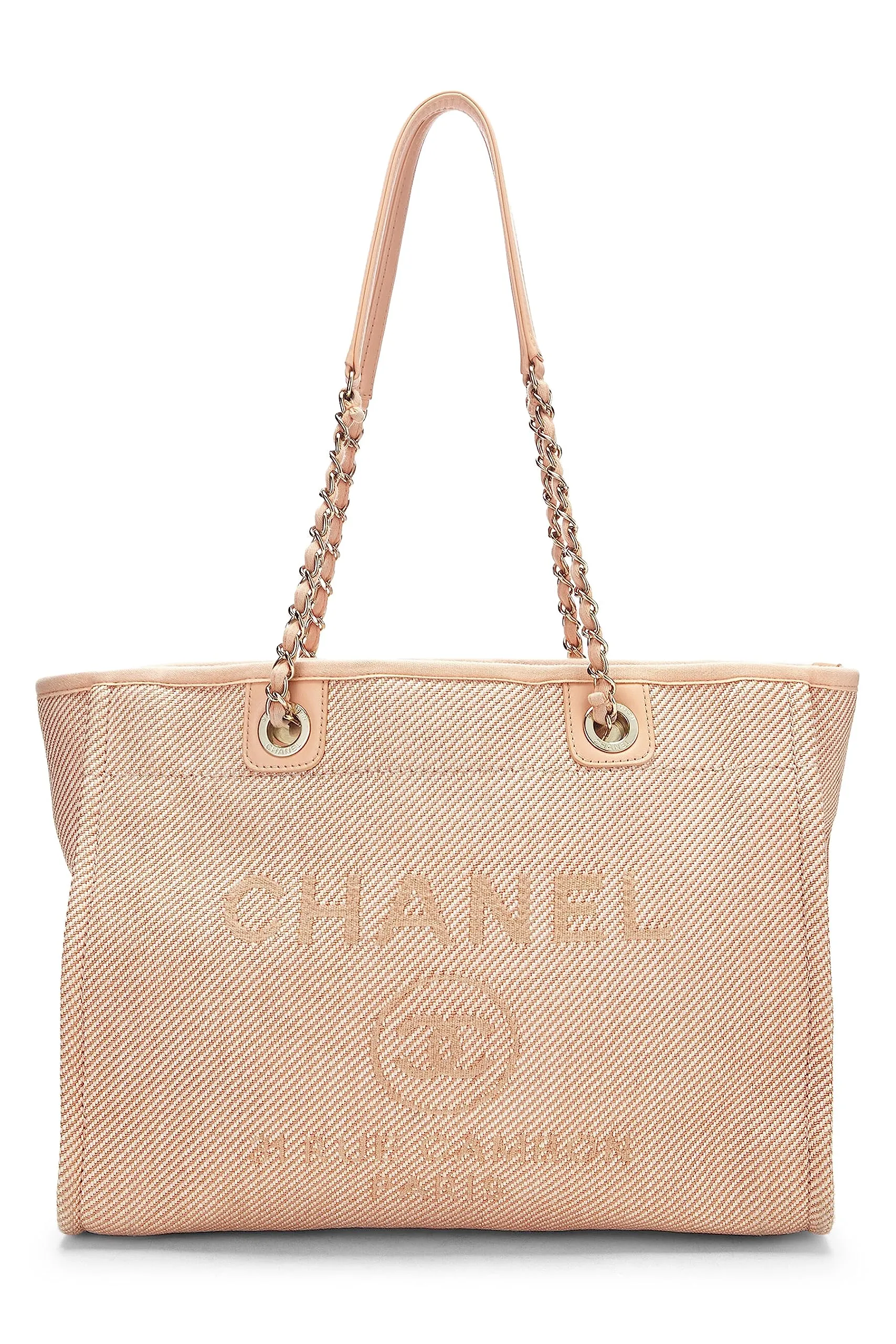 Chanel,  Pink Canvas Deauville Small, Pink