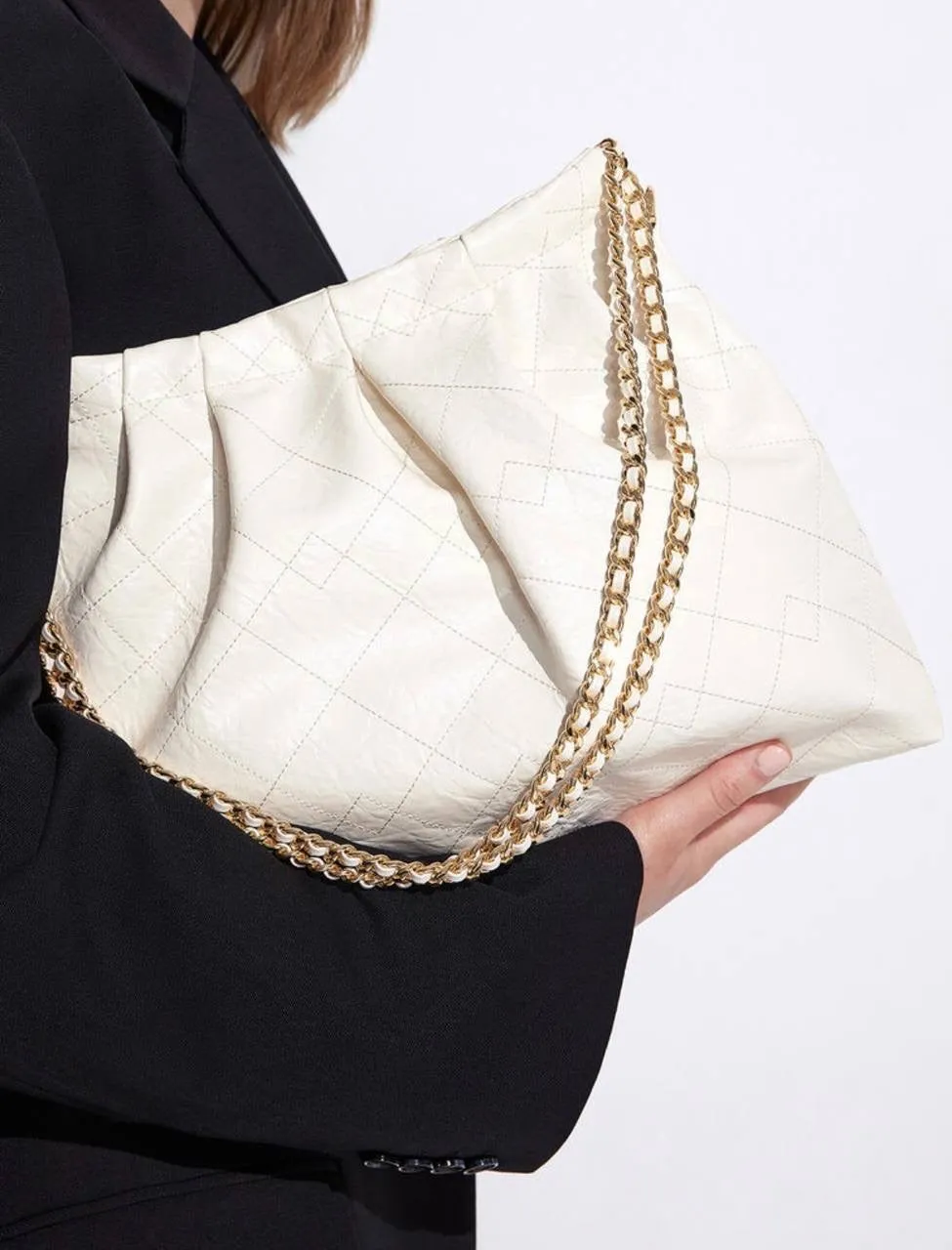 Duo Double Chain Hobo Bag