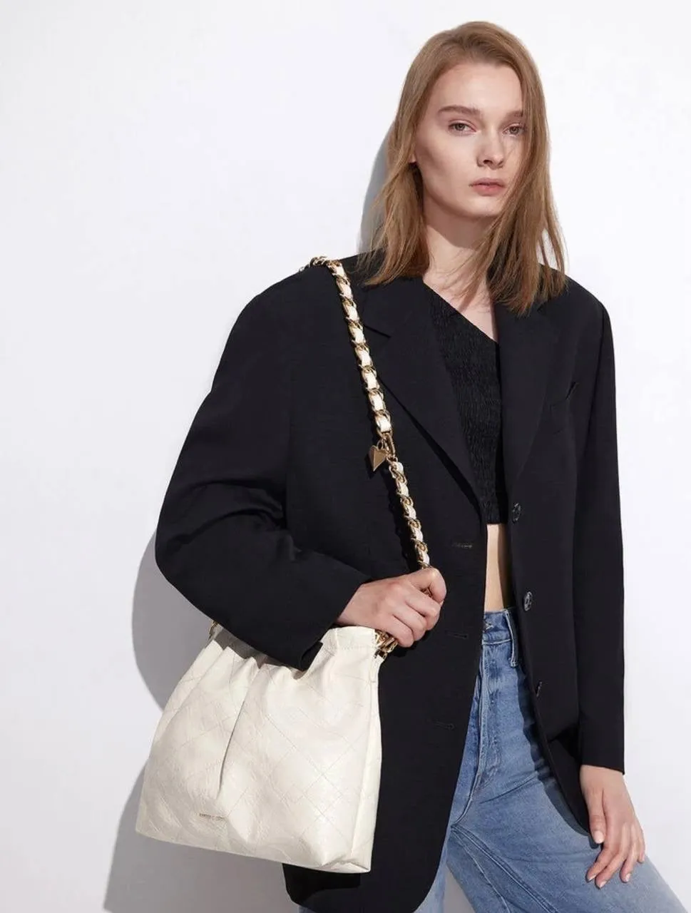 Duo Double Chain Hobo Bag
