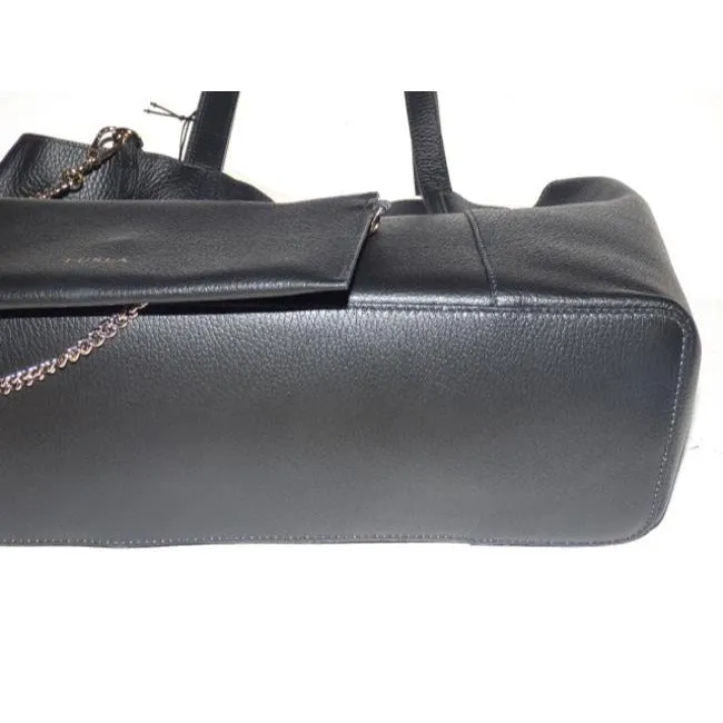 Fabulous, NWT, XL, Furla tote bag with a matching, wallet/organizer that is attached by a chrome chain link strap