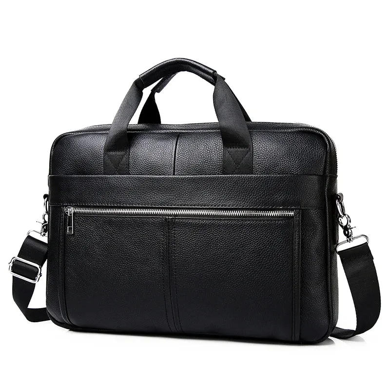 Genuine Leather Hard Laptop Briefcases for Men