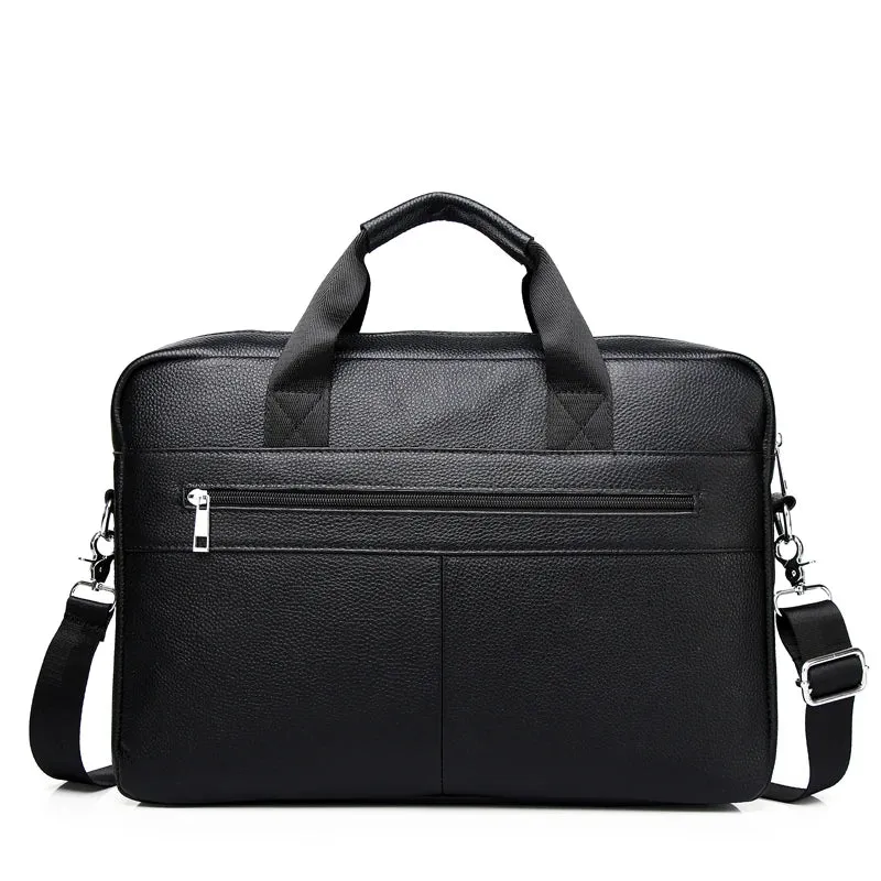 Genuine Leather Hard Laptop Briefcases for Men