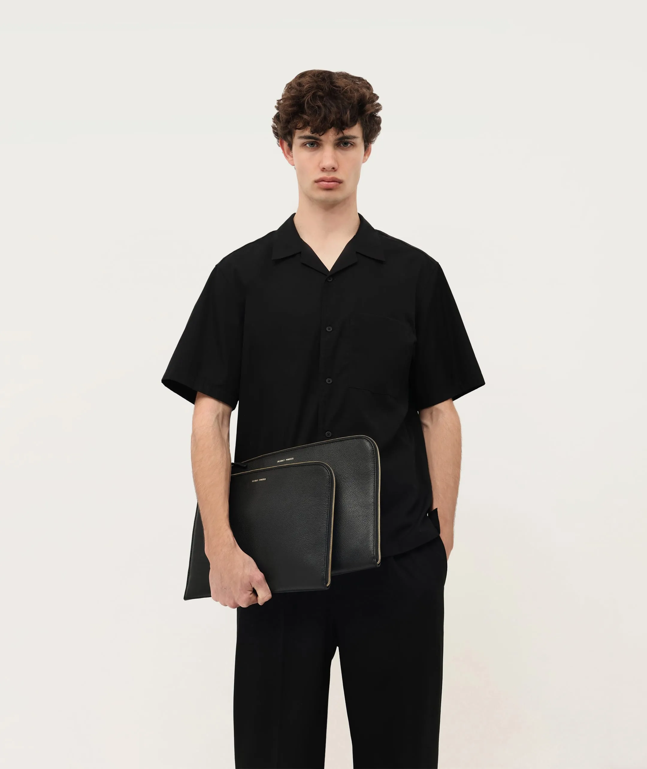 Laptop Sleeve 13" - Black/Brass