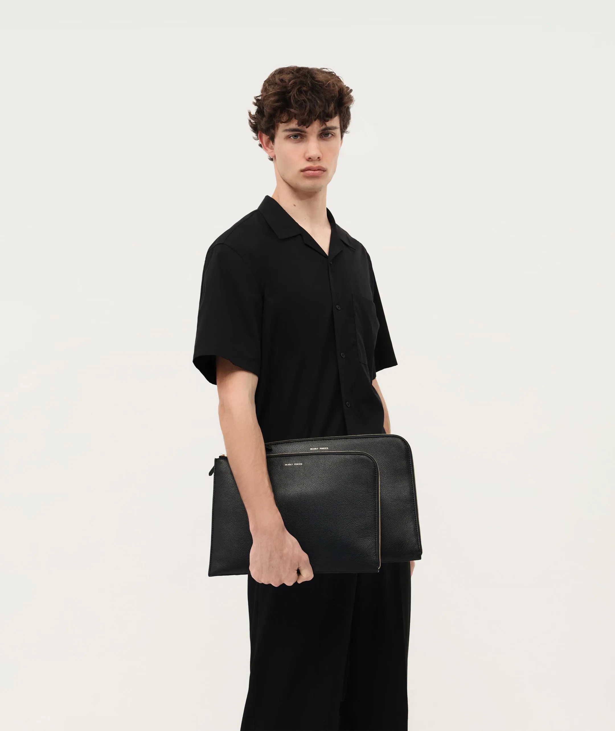 Laptop Sleeve 13" - Black/Brass