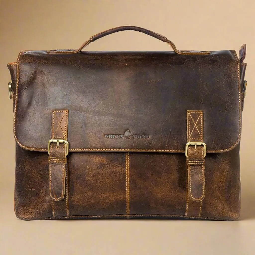 Leather Laptop Bag Leeland