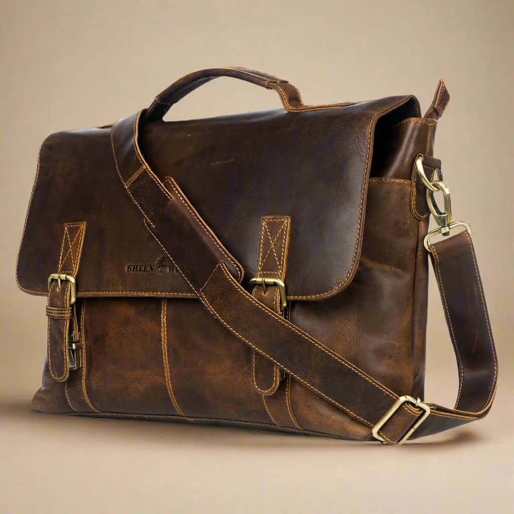 Leather Laptop Bag Leeland
