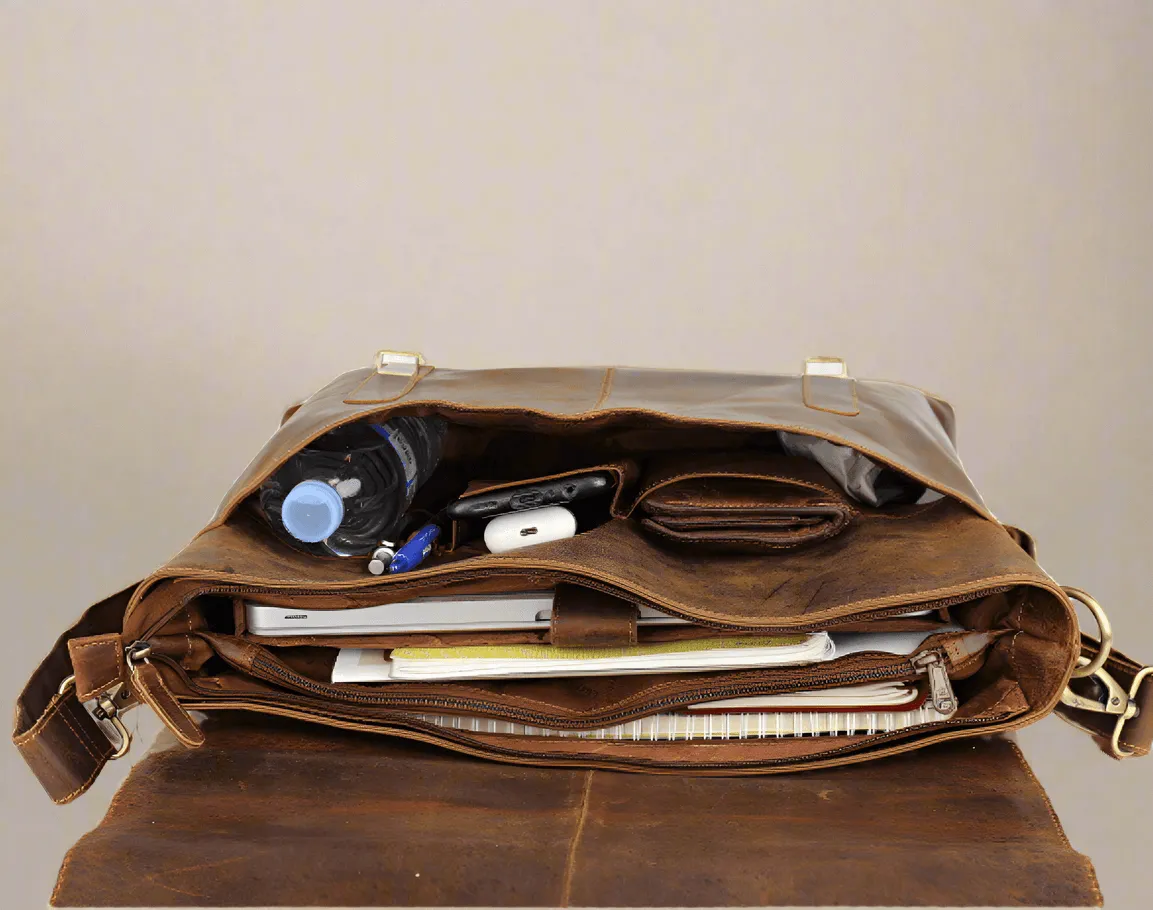 Leather Laptop Bag Leeland