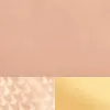 Magnolia Leather Wallet - Saffiano Leather - Rose Quartz / Gold / Camel