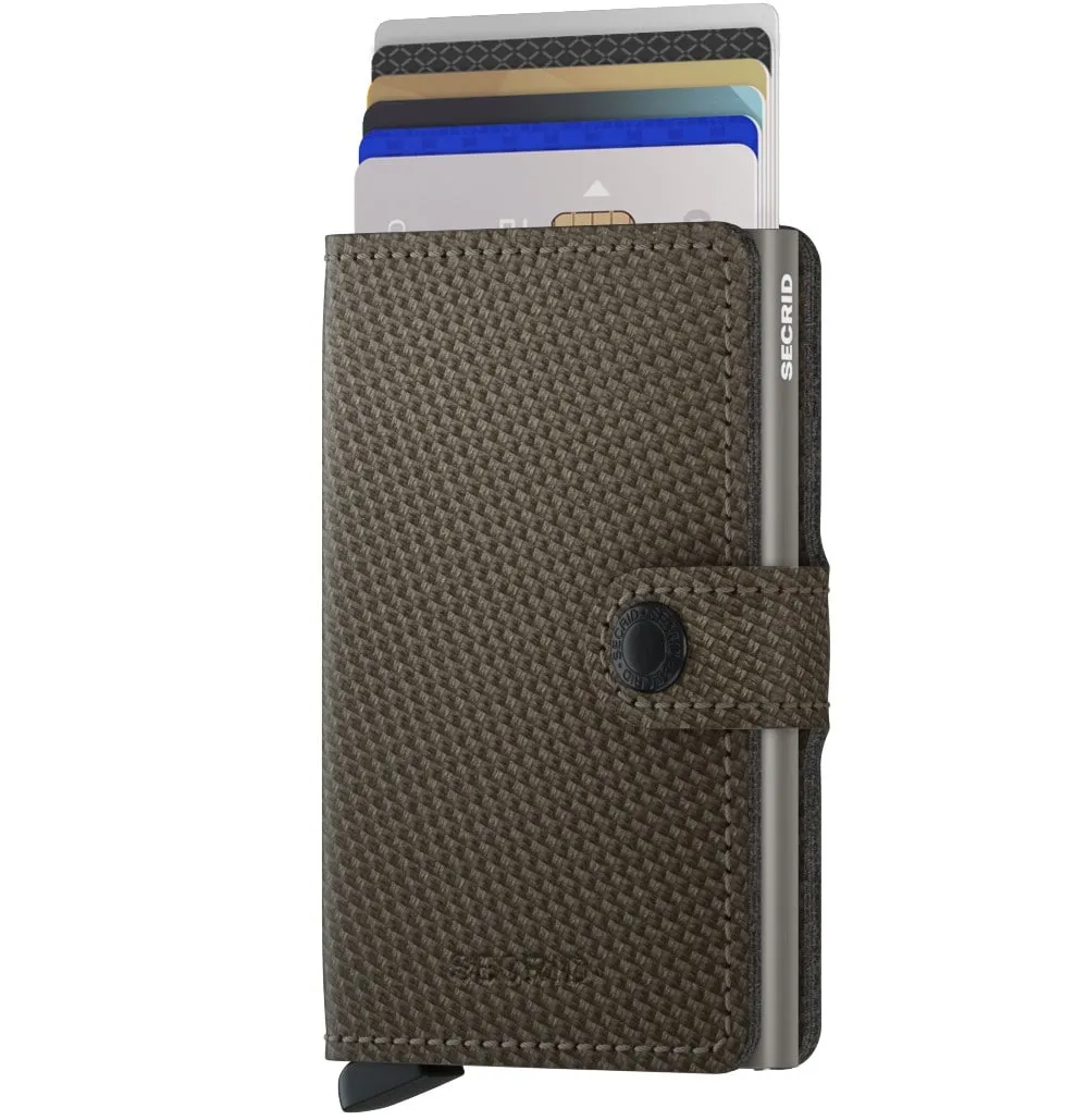 Miniwallet Carbon - Khaki
