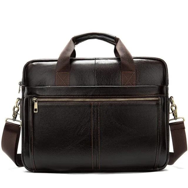 MVA Men's Briefcases Genuine Leather Messenger Bag Men Leather Business Laptop Office Bags for Men Briefcases Men's Bags