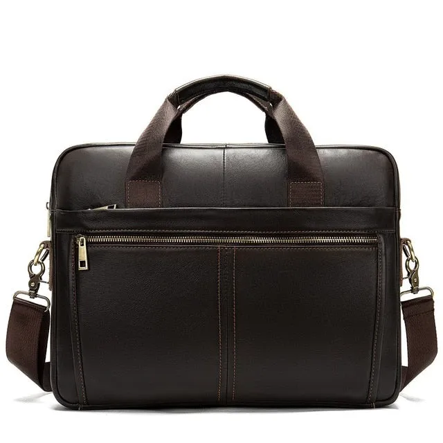 MVA Men's Briefcases Genuine Leather Messenger Bag Men Leather Business Laptop Office Bags for Men Briefcases Men's Bags