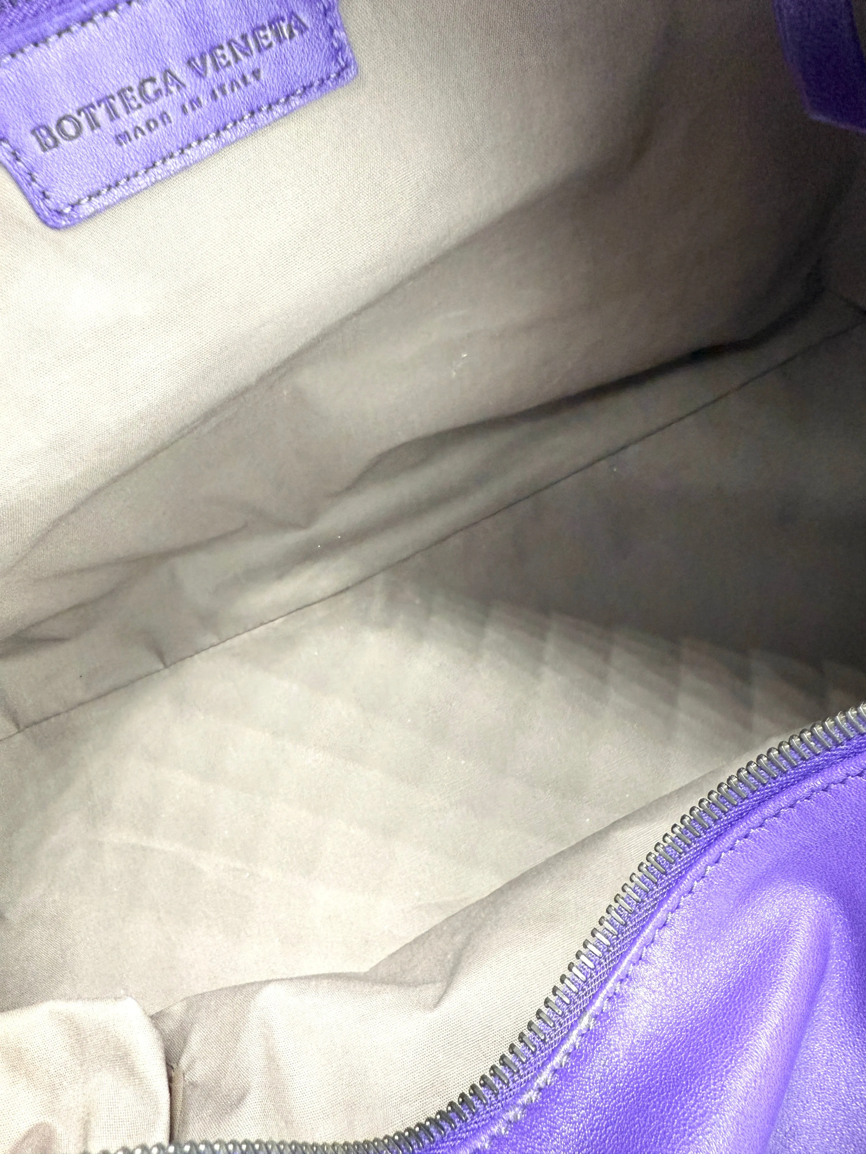 Royal Purple XL Intreciatto Hobo Tote