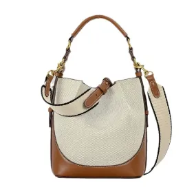 UAKISS  -  New Fashion Large Capacity Bucket Handbags for Women Luxury Shoulder Bags Female Crossbody Bag PU Totes with Wallet