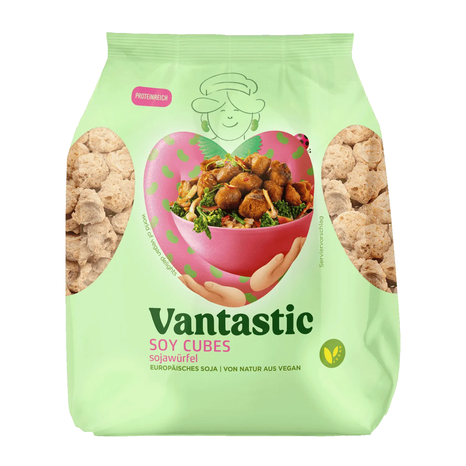 Vantastic Textured Soya Cubes 250g